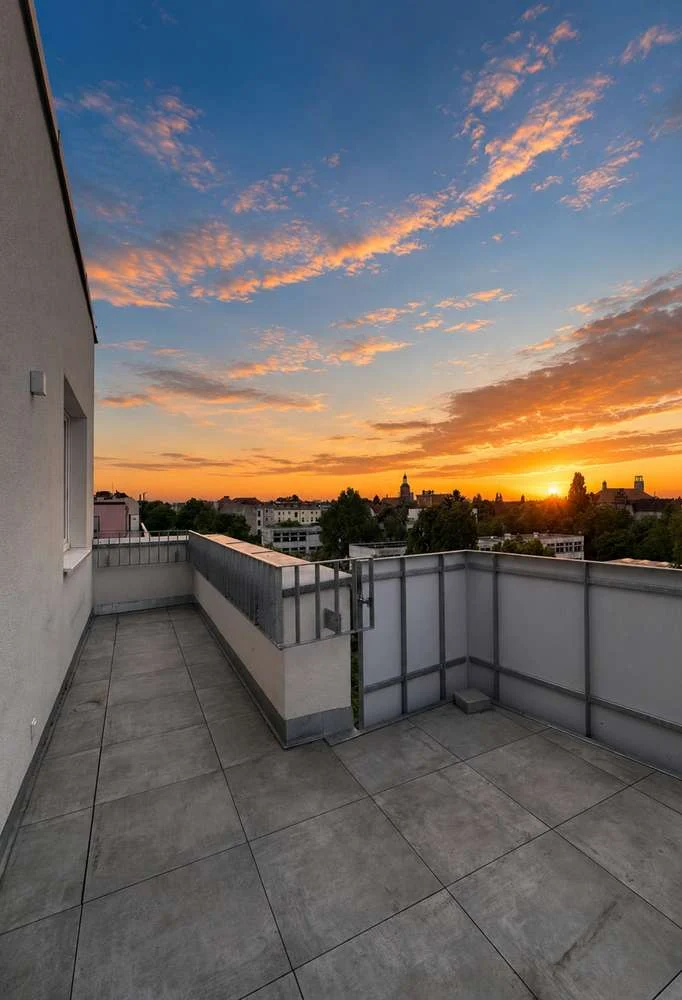 3-Zimmer * Dachgeschoss * Terrasse *  Sonnenuntergang * Blick über Spandau * Einbauküche *Zweitbezug