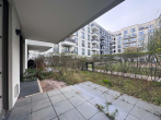 Terrasse - Willkommen in der Europa City! 2- Zimmer-Erdgeschosswohnung mit Terrasse und Garten
