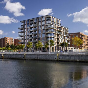 Moderne 2-Zimmer-Neubauwohnung mit großzügiger Dachterrasse am Wasser, 24143 Kiel, Etagenwohnung